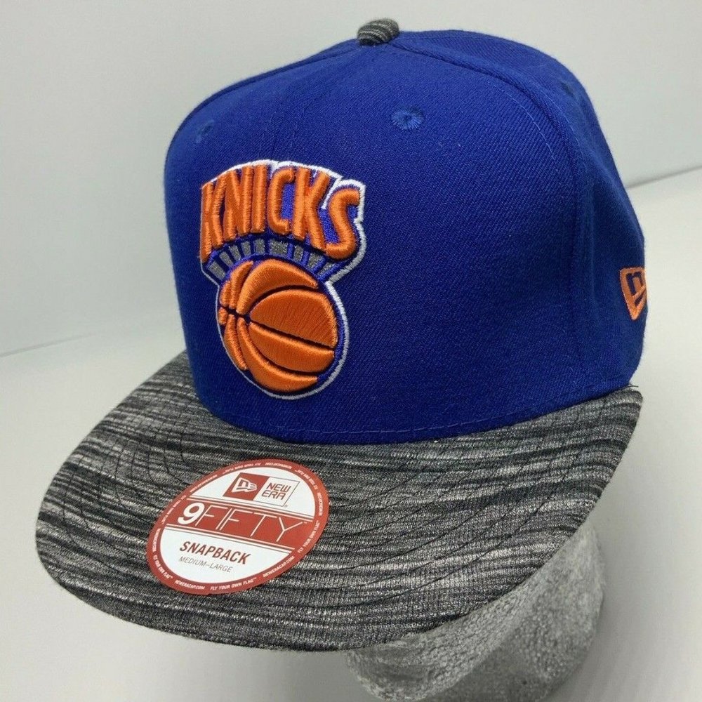 New Era Cap NBA NY Knicks Royal Blue Orange 9FIFTY Snapback Hat